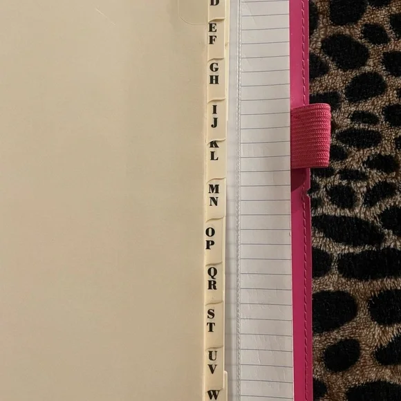 Filofax A5 Domino Patent Hot Pink